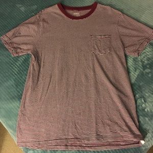 URBAN OUTFITTERS Red and Blue Striped T-shirt